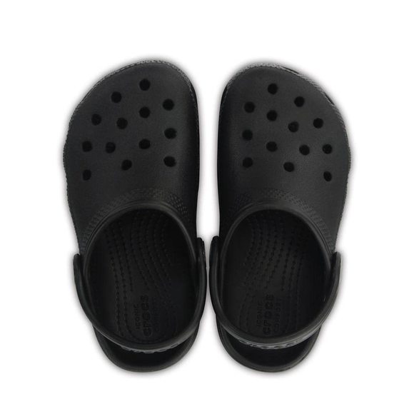 CROCS UNISEX-CHILD CLASSIC CLOGS, BLACK, 2 LITTLE KID - Picture 6 of 6